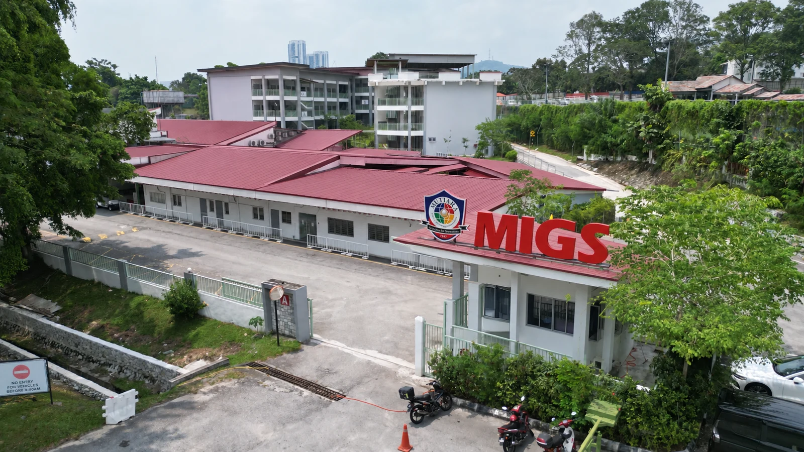 Mutiara International Grammar School campus aerial view
